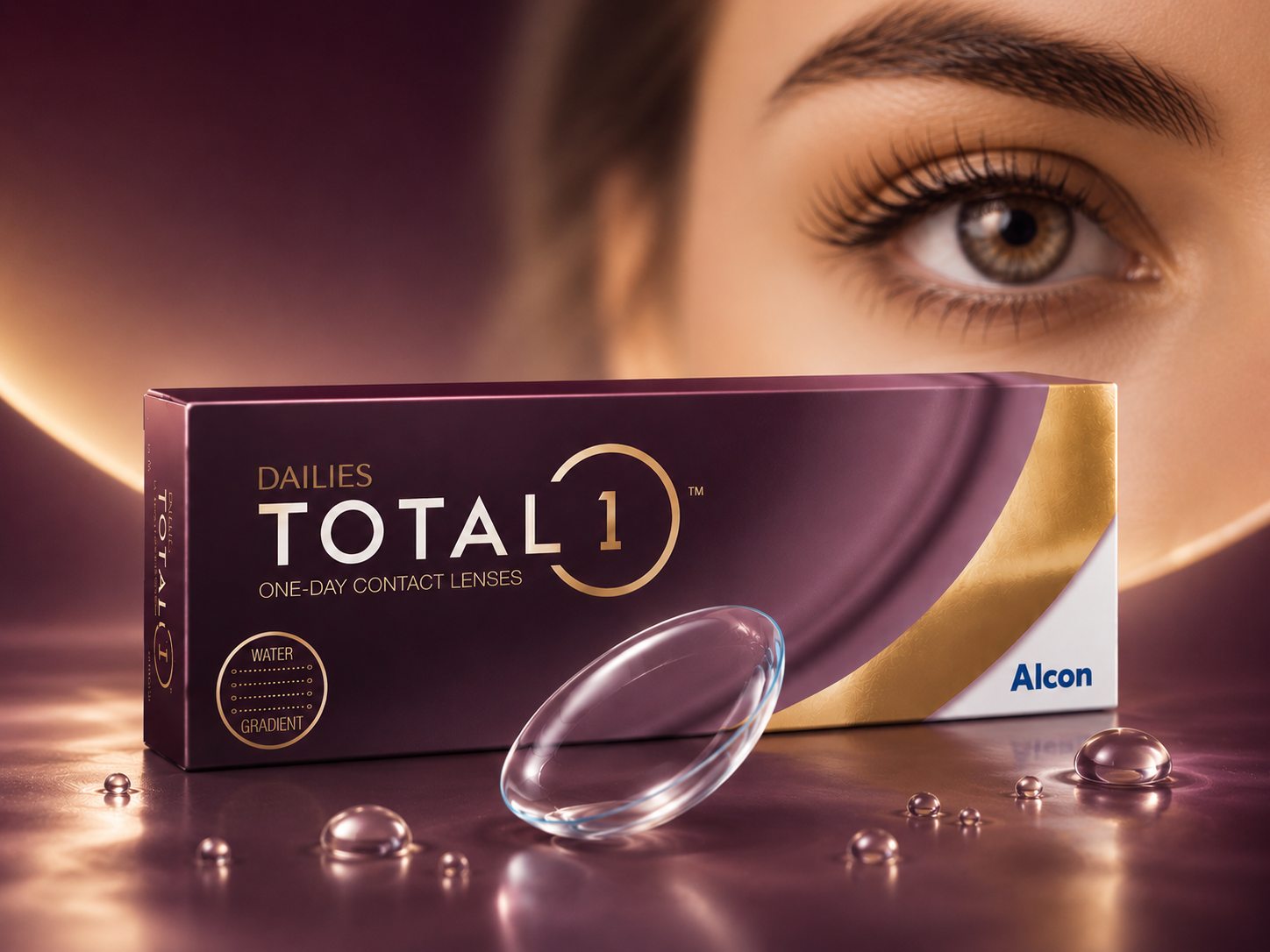 TOTAL 1 Clear Contact Lenses - Pack of 30